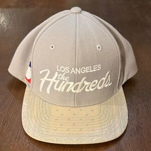 The Hundreds Light Gray Cap with Patterned Brim
